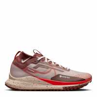 Nike Маратонки За Бягане По Пътеки React Pegasus Trail 4 Gore-Tex Mens Waterproof Trail Running Shoes Taupe/Red Мъжки маратонки