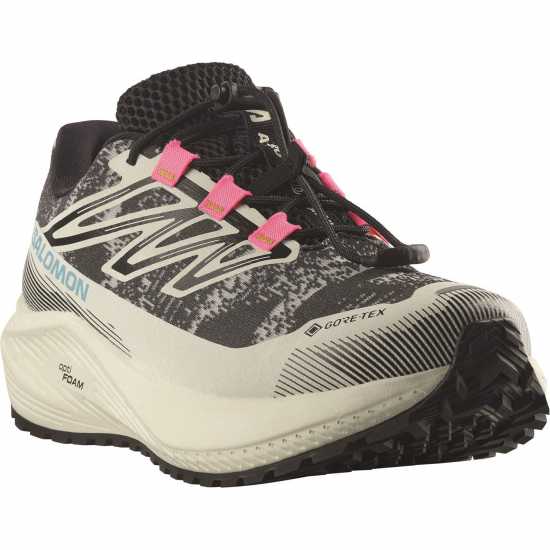 Salomon Маратонки За Бягане По Пътеки Aero Flow Gravel Gtx Trail Running Shoes Womens Vanilla/Black 