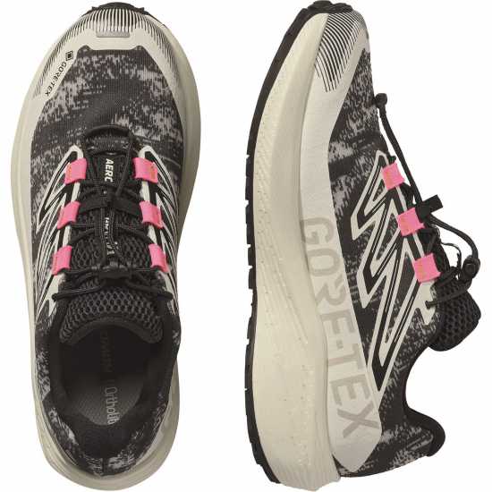 Salomon Маратонки За Бягане По Пътеки Aero Flow Gravel Gtx Trail Running Shoes Womens Vanilla/Black 