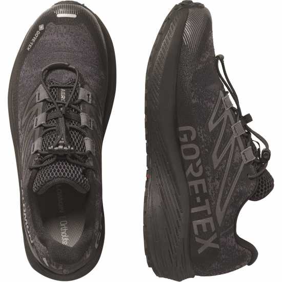 Salomon Маратонки За Бягане По Пътеки Aero Flow Gravel Gtx Trail Running Shoes Womens Black/Black 