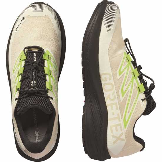 Salomon Мъжки Маратонки Бягане По Пътеки Aero Flow Gravel Gtx Trail Running Shoes Mens Vanilla/Black 