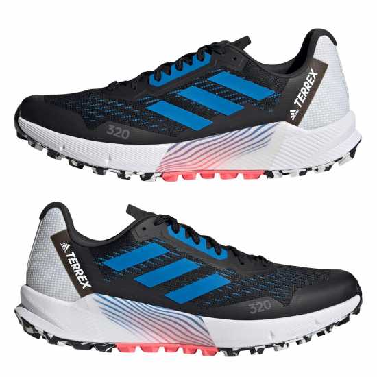 Adidas Мъжки Маратонки Бягане По Пътеки Terrex Agravic Flow 2 Trail Running Shoes Mens Black/Blue Мъжки маратонки