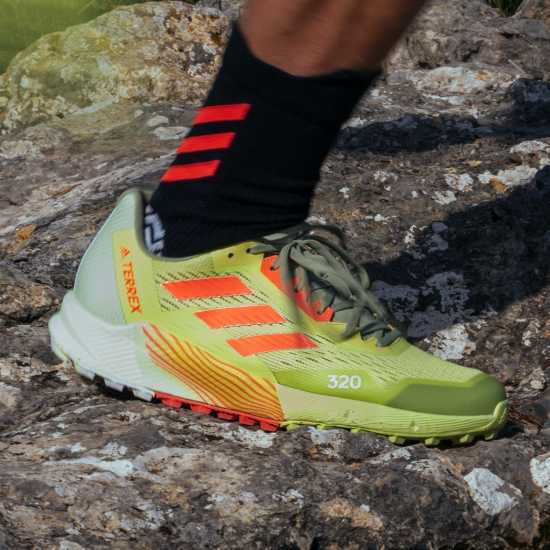 Adidas Мъжки Маратонки Бягане По Пътеки Terrex Agravic Flow 2 Trail Running Shoes Mens Lime Мъжки маратонки