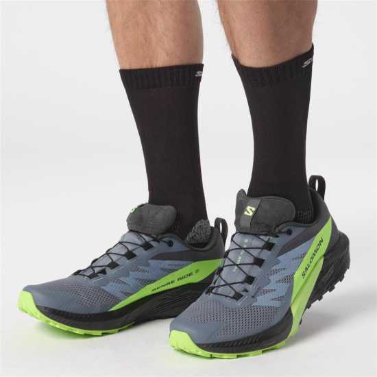 Salomon Sense Ride 5 GoreTex Men's Trail Running Shoes Флинт/Черен 