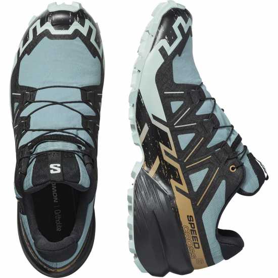 Salomon Маратонки За Бягане По Пътеки Speedcross 6 Goretex Men's Trail Running Shoes Trooper/Black 