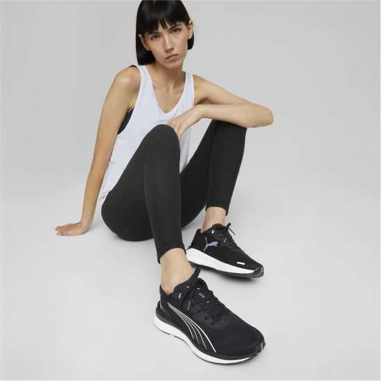 Puma Дамски Маратонки За Бягане Electrify Nitro 2 Ladies Running Shoes Black/White Дамски маратонки
