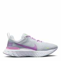Nike Дамски Обувки За Бягане React Infinity Run Flyknit 3 Road Running Shoes Ladies White/Fuchsia Дамски маратонки