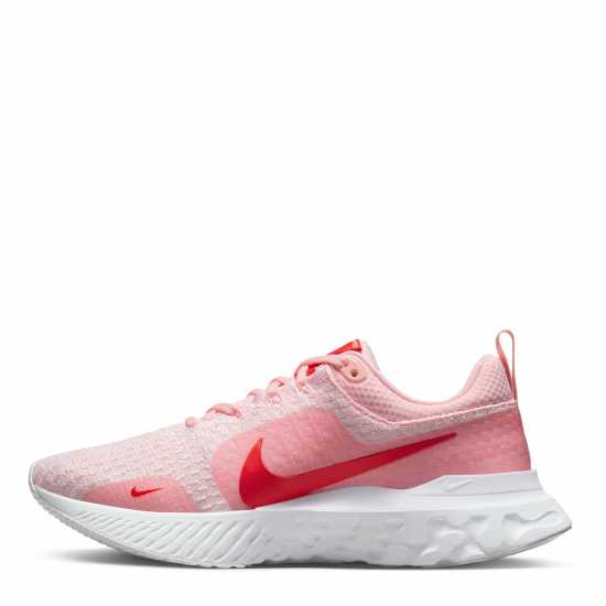 Nike Дамски Обувки За Бягане React Infinity Run Flyknit 3 Road Running Shoes Ladies Soft Pink/White Дамски маратонки