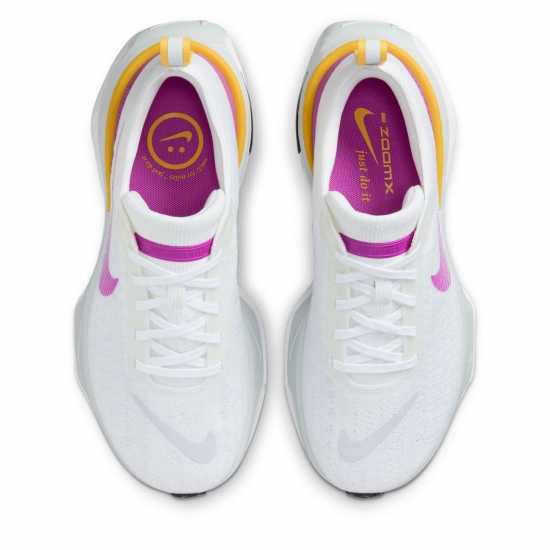 Nike Мъжки Маратонки За Бягане Zoomx Invincible 3 Flyknit Womens Running Shoes White/Purple Дамски маратонки