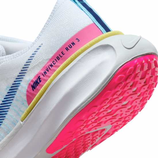 Nike Мъжки Маратонки За Бягане Zoomx Invincible 3 Flyknit Womens Running Shoes White/Blue Дамски маратонки