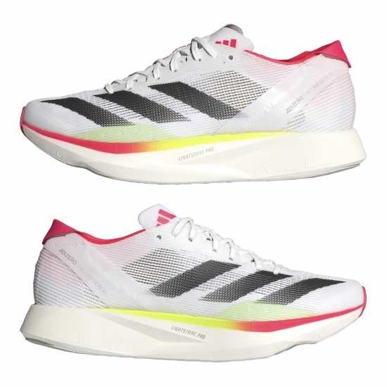 Adidas Мъжки Маратонки За Бягане Adizero Takumi Sen 10 Womens Running Shoes Бяло/Червено Маратонки за бягане