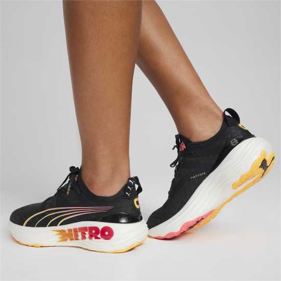 Puma Мъжки Маратонки За Бягане Foreverrun Nitro Womens Running Shoes Black/Sunset Атлетика