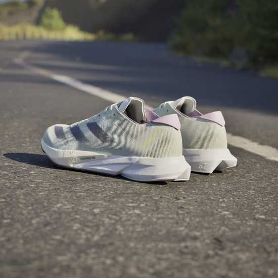 Adidas Мъжки Маратонки За Бягане Adizero Adios 8 Womens Running Shoes Сиво/Лилаво Маратонки за бягане