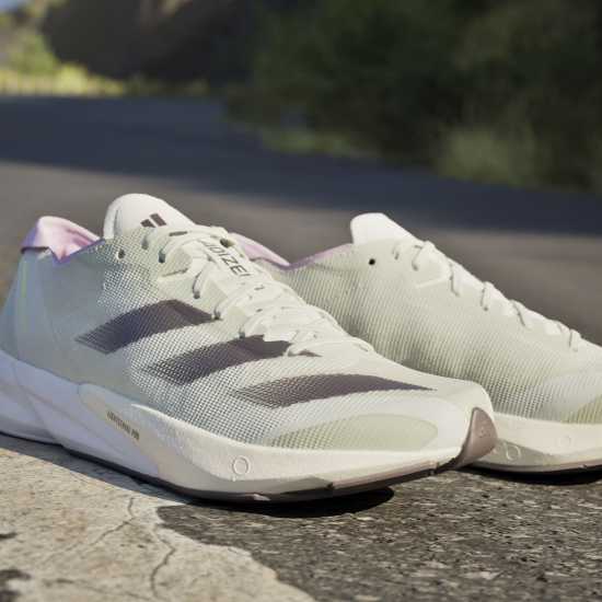 Adidas Мъжки Маратонки За Бягане Adizero Adios 8 Womens Running Shoes Сиво/Лилаво Маратонки за бягане