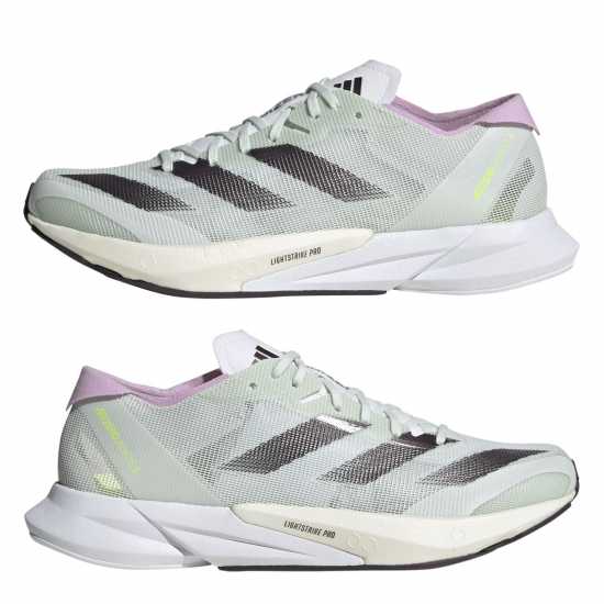 Adidas Мъжки Маратонки За Бягане Adizero Adios 8 Womens Running Shoes Сиво/Лилаво Маратонки за бягане