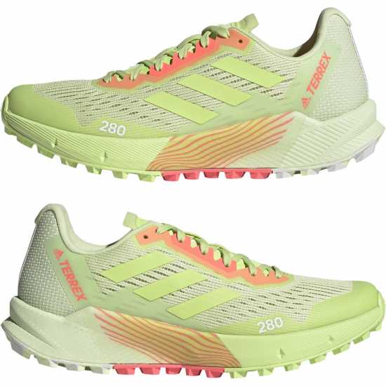 Adidas Мъжки Маратонки Бягане По Пътеки Terrex Agravic Flow 2 Womens Trail Running Shoes Lime - Дамски маратонки