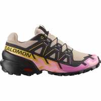 Salomon Маратонки За Бягане По Пътеки Speedcross 6 Women's Trail Running Shoes Беж/Розово Дамски туристически сандали