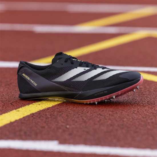 Adidas Мъжки Шпайкове За Бягане Adizero Finesse Running Spikes Mens Черно/Металик/Искра Мъжки маратонки за бягане