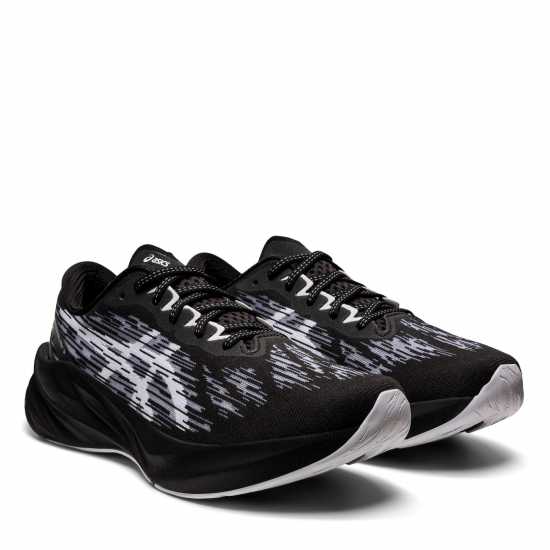 Asics Мъжки Обувки За Бягане Novablast 3 Running Shoes Mens Black/White Мъжки маратонки