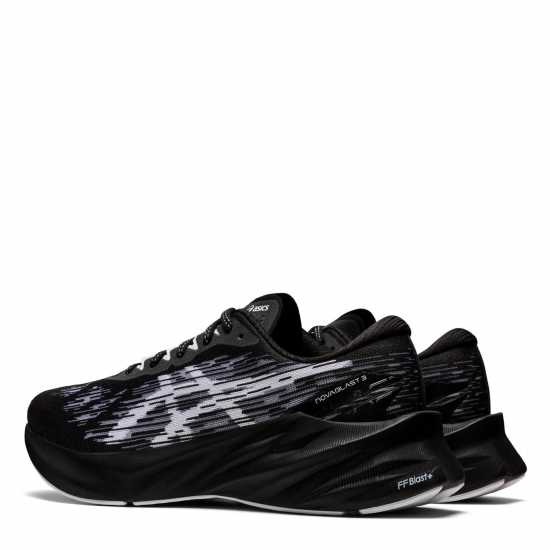 Asics Мъжки Обувки За Бягане Novablast 3 Running Shoes Mens Black/White Мъжки маратонки