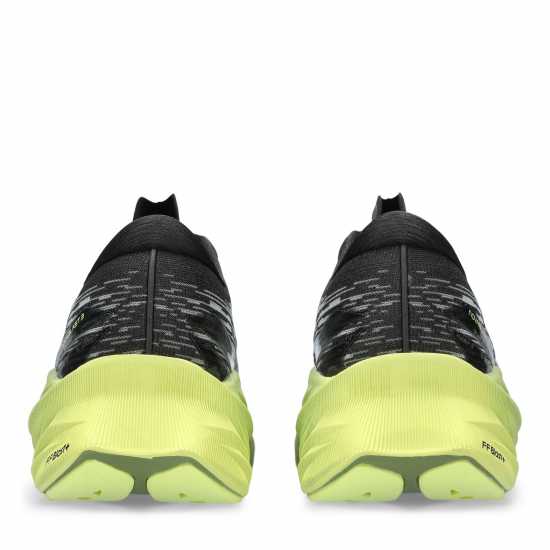 Asics Мъжки Обувки За Бягане Novablast 3 Running Shoes Mens Black/Green Мъжки маратонки