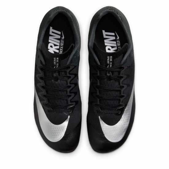 Nike Men's Zoom Rival Sprint Track Running Spikes Black/Metallic 