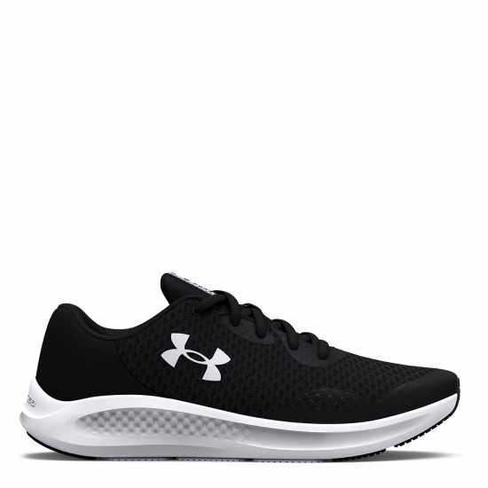 Under Armour Маратонки За Бягане Момчета Armour Bgs Charged Pursuit 3 Running Shoes Junior Boys Black/White Детски маратонки