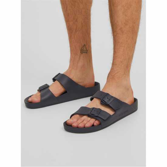 Мъжки Сандали Jack And Jones Pisa Moulded Sandals Mens Антрацит 