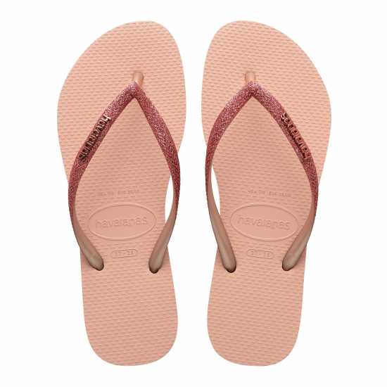Дамски сандали и джапанки Havaianas Slim Glitter Pink Havaianas Slim Glitter Pink Дамски сандали и джапанки