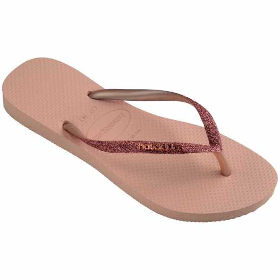 Дамски сандали и джапанки Havaianas Slim Glitter Pink Havaianas Slim Glitter Pink Дамски сандали и джапанки