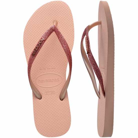 Дамски сандали и джапанки Havaianas Slim Glitter Pink Havaianas Slim Glitter Pink Дамски сандали и джапанки