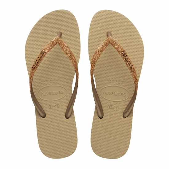 Дамски сандали и джапанки Havaianas Slim Glitter Golden Havaianas Slim Glitter Golden Дамски сандали и джапанки