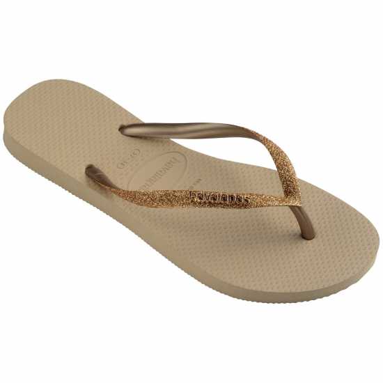 Дамски сандали и джапанки Havaianas Slim Glitter Golden Havaianas Slim Glitter Golden Дамски сандали и джапанки