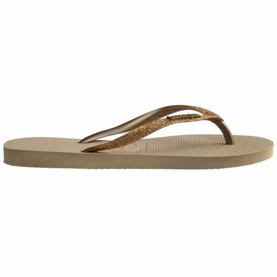 Дамски сандали и джапанки Havaianas Slim Glitter Golden Havaianas Slim Glitter Golden Дамски сандали и джапанки
