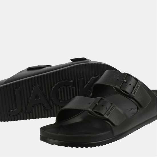 Jack Wills Two Strap Sandals Black Jack Wills Two Strap Sandals Black