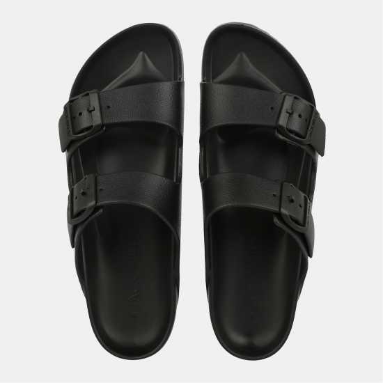Jack Wills Two Strap Sandals Black Jack Wills Two Strap Sandals Black