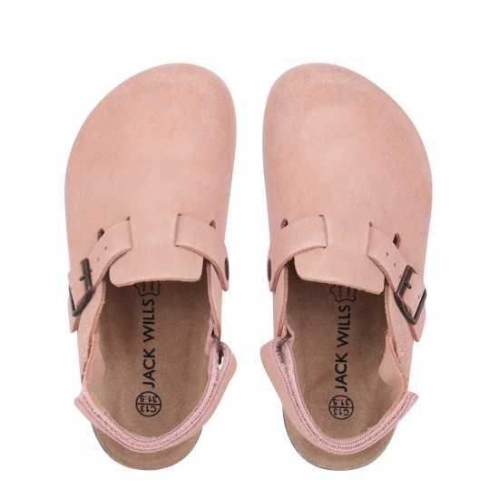 Jack Wills Mule Sandals Childrens Розово засмучено 