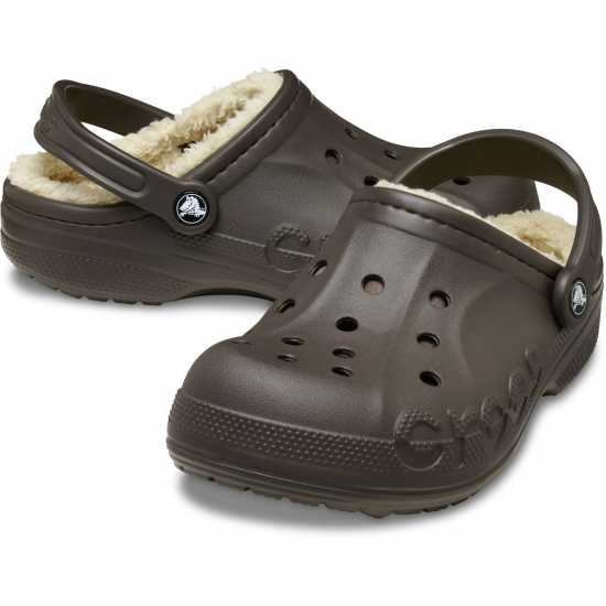 Crocs Baya Lined Mule Slippers Еспресо 