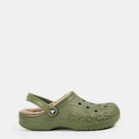 Crocs Baya Lined Mule Slippers Армейско зелено Crocs Baya Lined Mule Slippers Армейско зелено