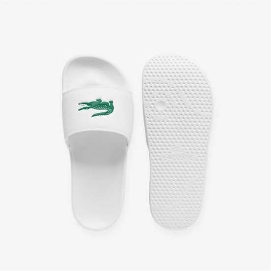 Lacoste Men's Serve Pool Slides Бяло/Зелено 