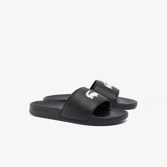 Lacoste Men's Serve Pool Slides Черно/Бяло 