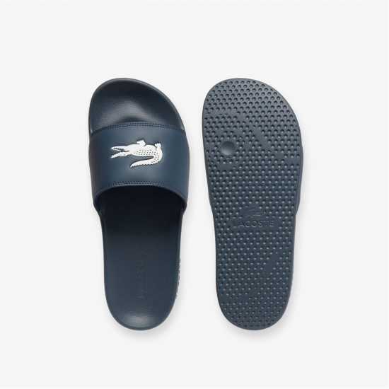Lacoste Men's Serve Pool Slides Морско синьо/Бяло 
