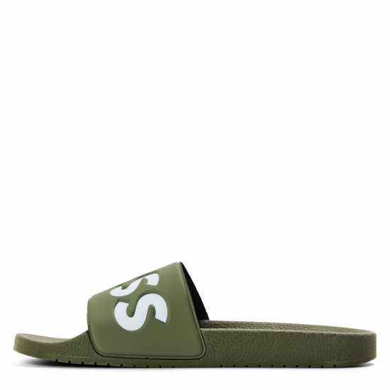 Hugo Boss Boss Mens Boss Comfy Slider Sandals With Logo Detail (Aryeh)  