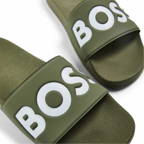 Hugo Boss Boss Mens Boss Comfy Slider Sandals With Logo Detail (Aryeh)  