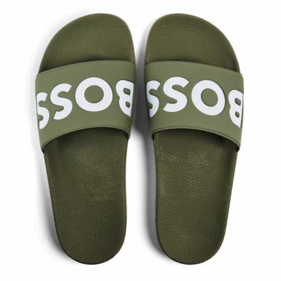 Hugo Boss Boss Mens Boss Comfy Slider Sandals With Logo Detail (Aryeh)  