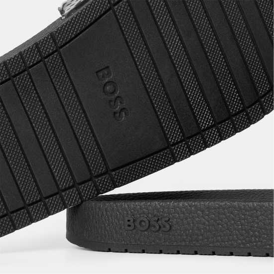 Hugo Boss Boss Aryeh Sliders Черно Моно 001 Мъжки сандали и джапанки