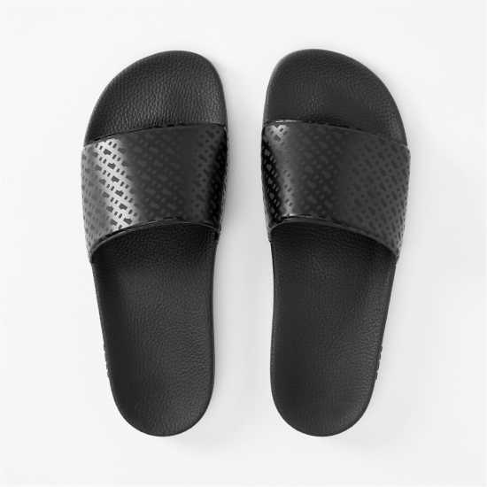 Hugo Boss Boss Aryeh Sliders Черно Моно 001 Мъжки сандали и джапанки