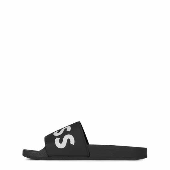 Hugo Boss Boss Aryeh Sliders Черно/Бяло 002 Мъжки сандали и джапанки