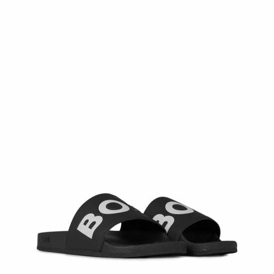Hugo Boss Boss Aryeh Sliders Черно/Бяло 002 Мъжки сандали и джапанки