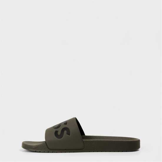 Hugo Boss Boss Aryeh Sliders Хаки/Черно 341 Мъжки сандали и джапанки